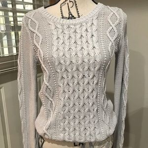 Cable knit sweater
